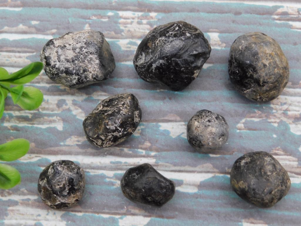 APACHE TEARS ROCK STONE LAPIDARY SPECIMEN - NATURAL OBSIDIAN HEALING CRYSTAL FOR COLLECTORS (1 of 3)