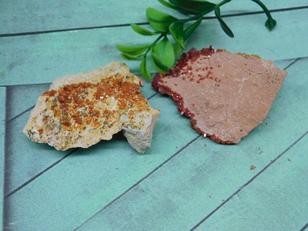 VANADINITE NATURAL CRYSTAL SPECIMEN FOR MINERAL CABINET DISPLAY (1 of 3)