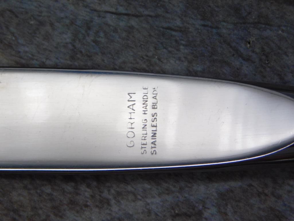GORHAM STERLING SILVER LA SCALA FLATWARE 2 KNIVES - 2