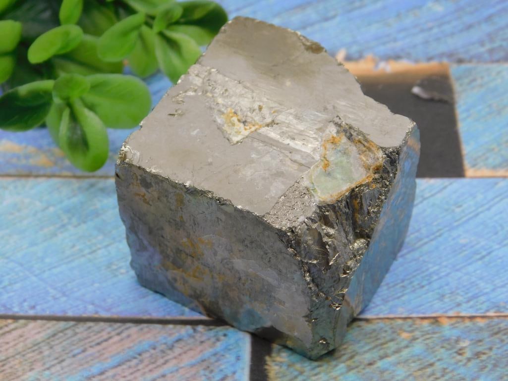 NATURAL FORMATION PYRITE CUBE ROCK STONE LAPIDARY SPECIMEN: NATURAL FORMATION PYRITE CUBE ROCK STONE LAPIDARY SPECIMEN — Part of our Discover Buried Treasure, Crystals and Gems auction at HATMAN'S Auctions! Please see photos for measurements and condition.