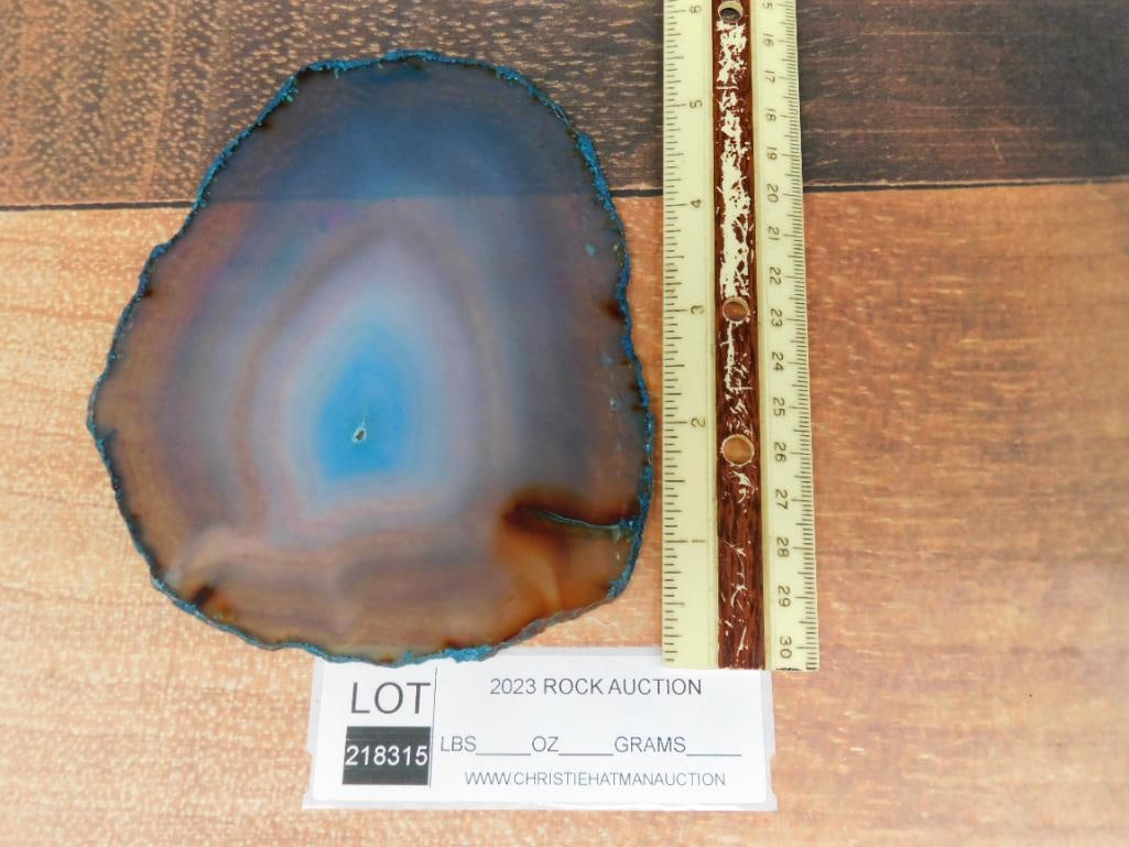 AGATE SLICE ROCK STONE LAPIDARY SPECIMEN - 2