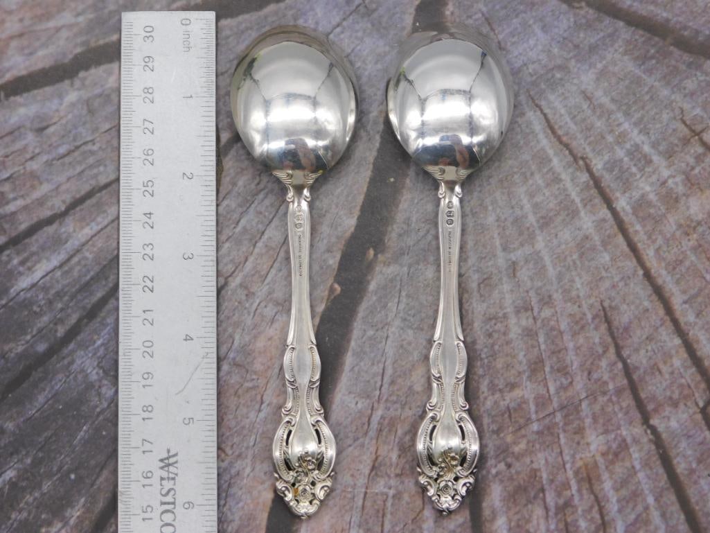 GORHAM STERLING SILVER 61 PC LA SCALA FLATWARE SERVING PCS - 3