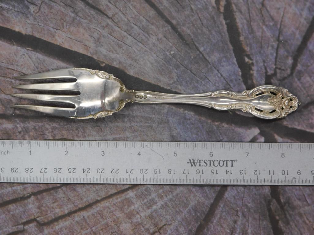 GORHAM STERLING SILVER 61 PC LA SCALA FLATWARE SERVING PCS - 4
