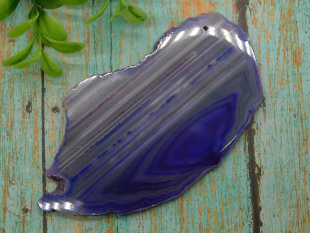 AGATE SLICE ROCK STONE LAPIDARY SPECIMEN - 2