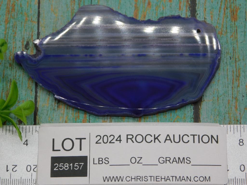AGATE SLICE ROCK STONE LAPIDARY SPECIMEN - 3
