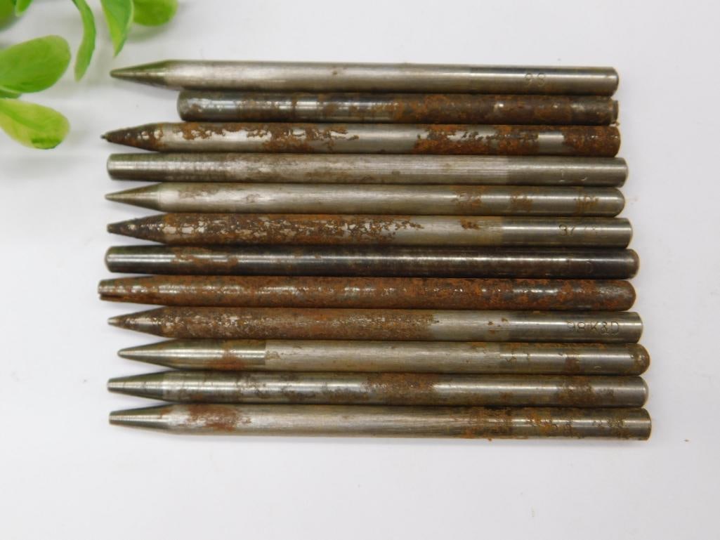 12 Rusted Metal Punch Tools With Varied Tips Watchmaker Watchmaking Tools (1 of 4)
