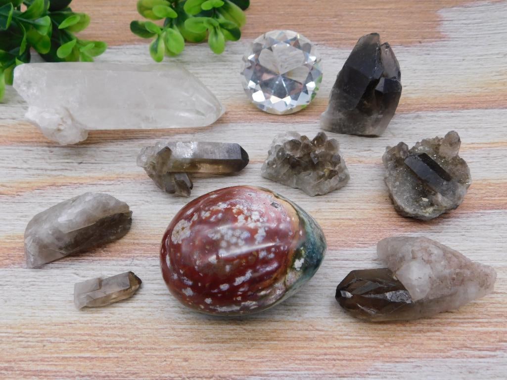 MIXED LOT NATURAL ROCK STONE LAPIDARY RESELLER SPECIMEN BUNDLE (1 of 2)
