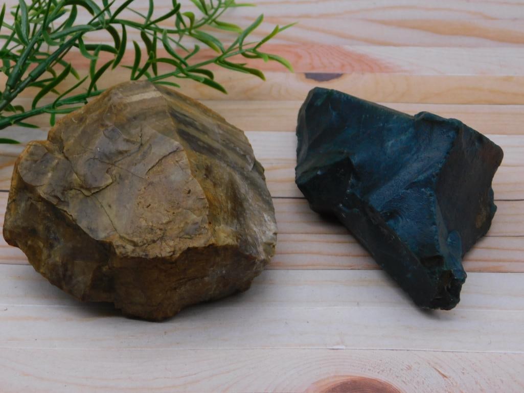 MIXED ROUGH LOT NATURAL MINERAL ROUGH LAPIDARY HOBBYIST BUNDLE