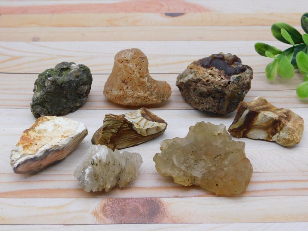 MIXED ROUGH LOT NATURAL GEMSTONE ROUGH LAPIDARY CUTTER BUNDLE