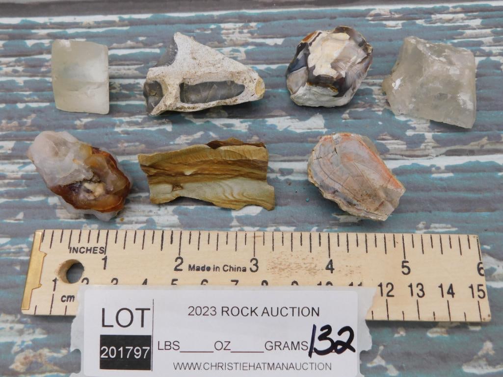MIXED ROUGH LOT ASSORTED GEMSTONE ROUGH LAPIDARY DISPLAY SPECIMEN - 2