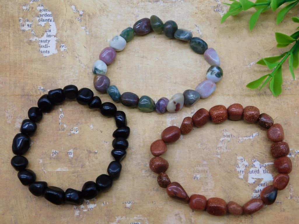 GENUINE STONE BRACELETS NATURAL GEMSTONE BRACELET FOR JEWELRY LOVERS (1 of 2)