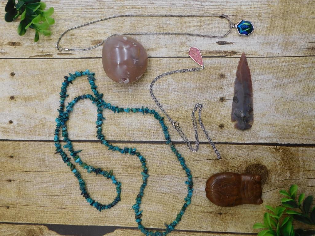 MIXED LOT ROCK STONE LAPIDARY SPECIMEN GEOLOGY CLASSROOM AND DISPLAY COLLECTIBLE (1 of 4)