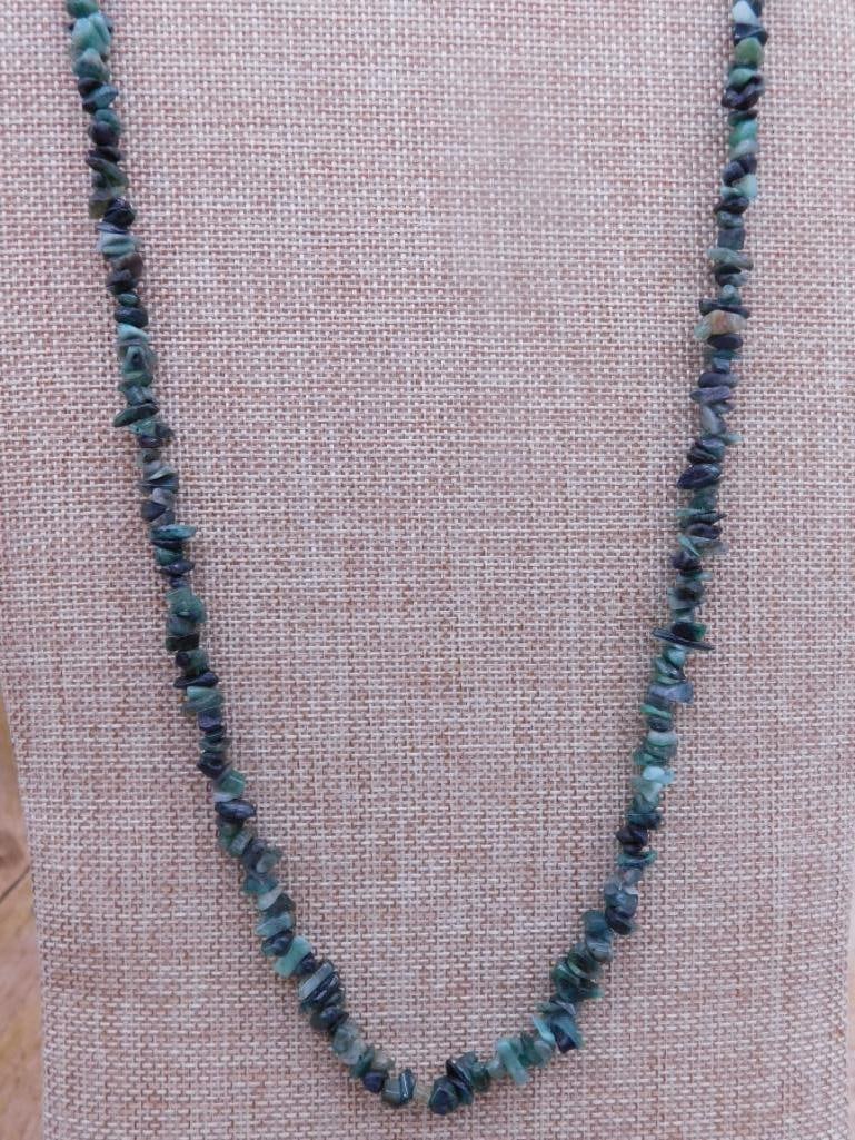 GENUINE STONE NECKLACE ROCK STONE LAPIDARY SPECIMEN - NATURAL GEMSTONE NECKLACE FOR JEWELRY (1 of 2)