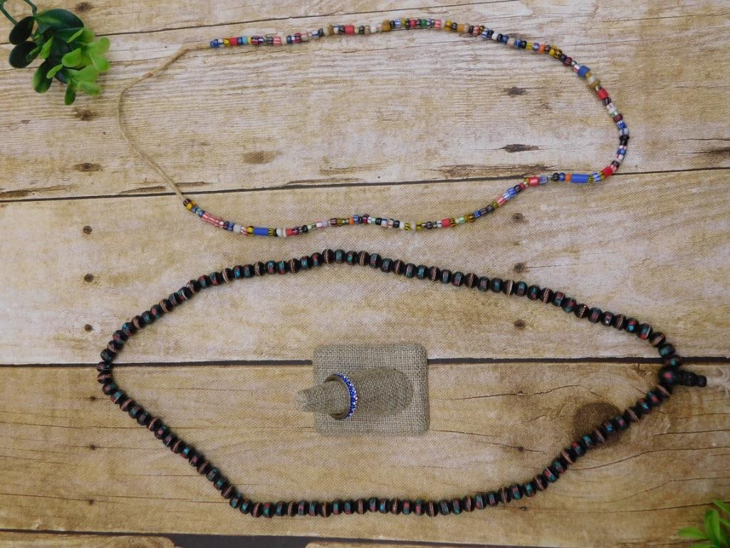 MIXED JEWELRY LOT ROCK STONE LAPIDARY SPECIMEN - ASSORTED GEMSTONE JEWELRY COLLECTION