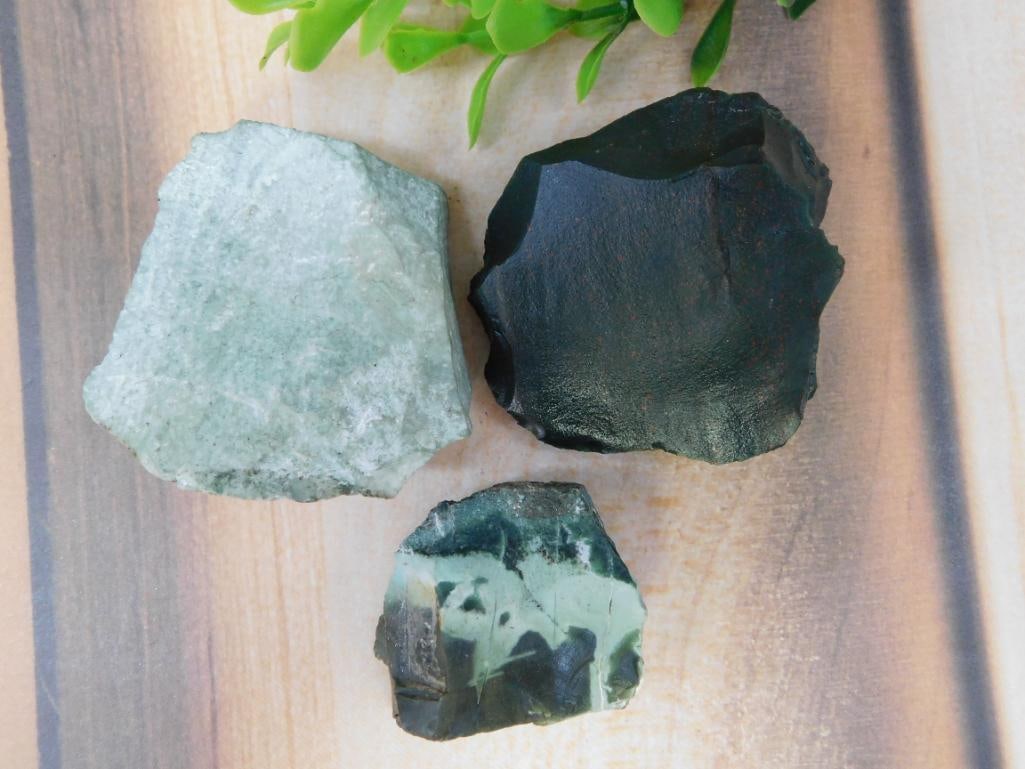 MIXED ROUGH ROCK STONE LAPIDARY SPECIMEN LOT - RAW CABBING MATERIAL FOR COLLECTORS