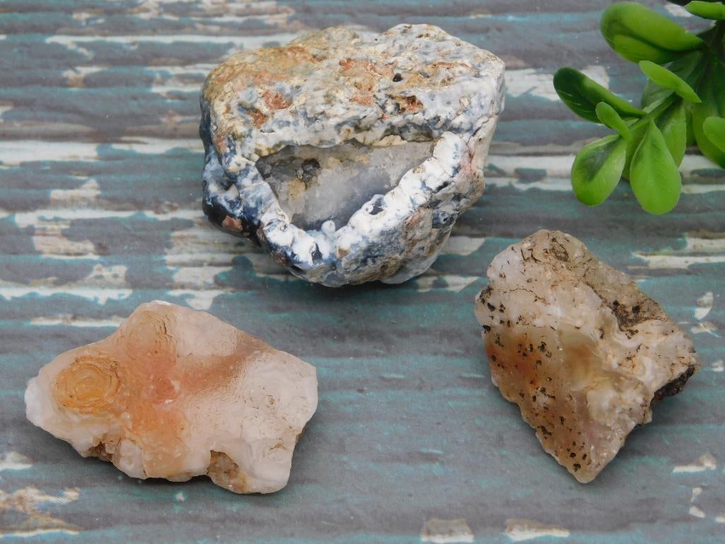 MIXED ROUGH ROCK LAPIDARY STONE LOT - NATURAL RAW SPECIMEN FOR ROCKHOUND COLLECTION (1 of 3)