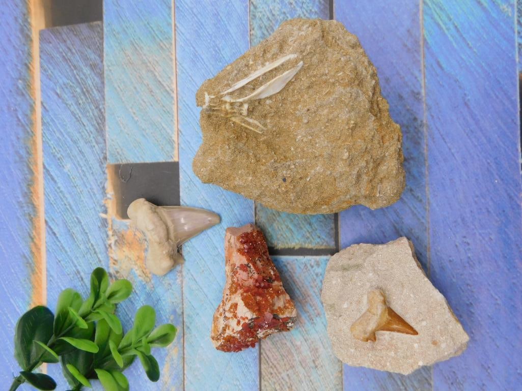 MIXED LOT ROCK SPECIMEN LAPIDARY STONE - ASSORTED COLLECTIBLE ROCKHOUND GROUPING