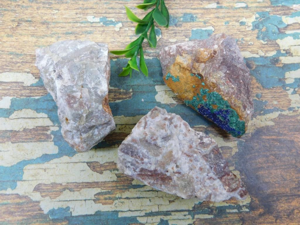AZURITE ROCK STONE LAPIDARY SPECIMEN NATURAL BLUE MINERAL COLLECTOR DISPLAY