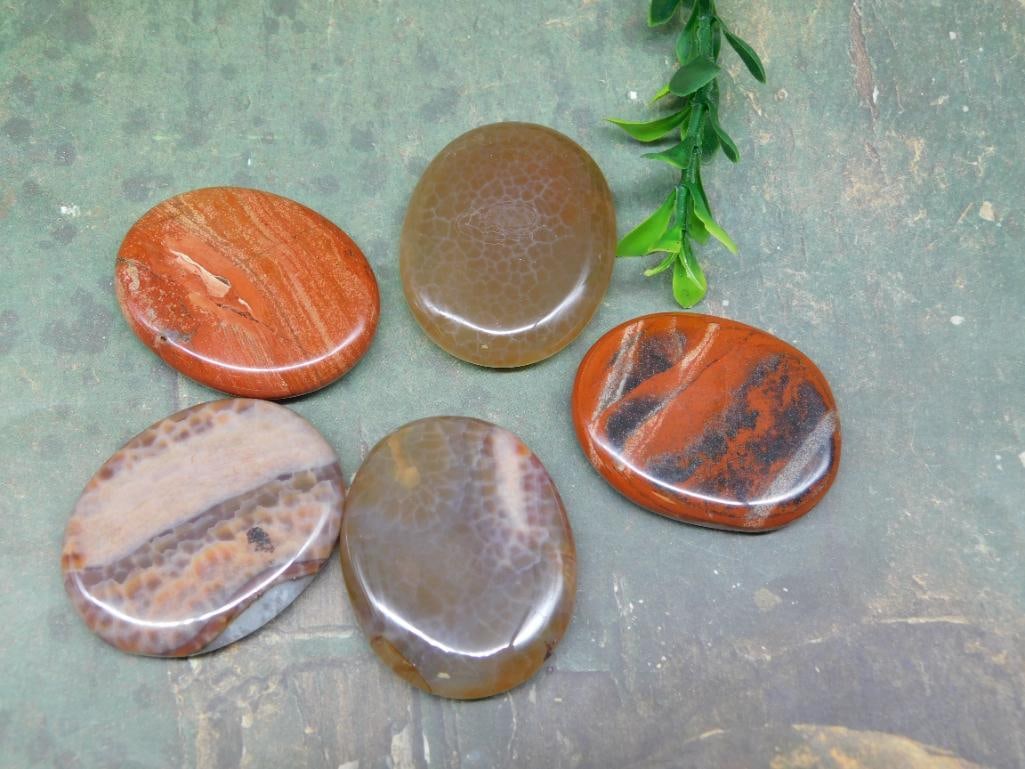 WORRY STONES ROCK STONE LAPIDARY SPECIMEN NATURAL POLISHED COLLECTOR