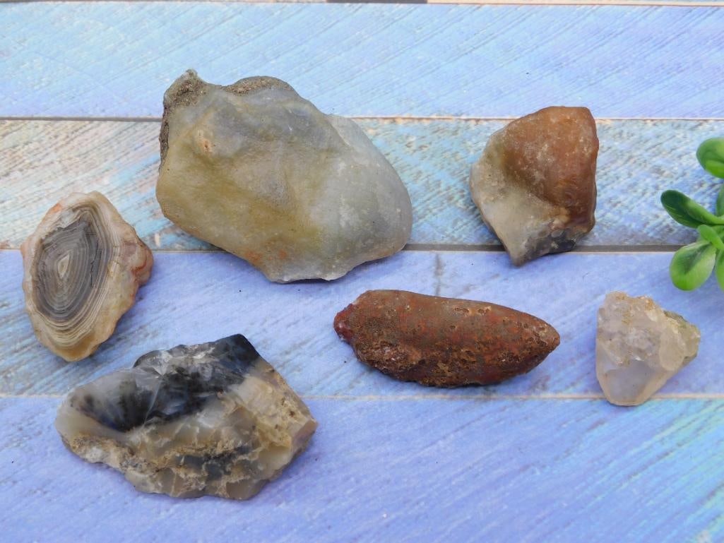 MIXED LOT ROCK STONE LAPIDARY SPECIMEN ASSORTMENT - COLLECTOR MINERAL DISPLAY PIECES