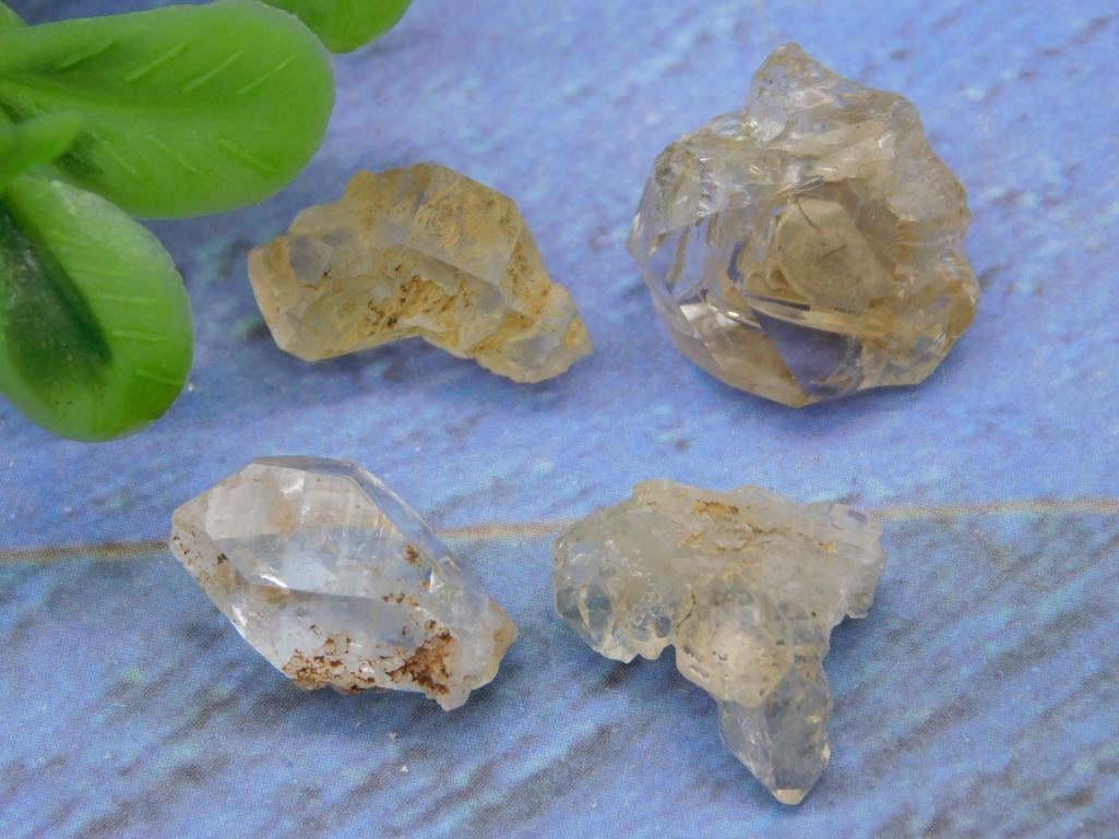 HERKIMER DIAMONDS ROCK STONE LAPIDARY SPECIMEN - NATURAL DOUBLE TERMINATED CRYSTAL SPECIMEN