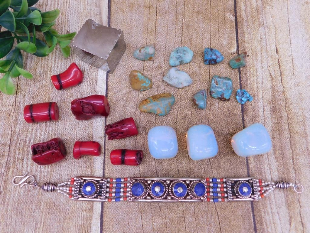 MIXED LOT ROCK STONE LAPIDARY SPECIMEN GROUP - ASSORTED CABBING ROUGH FOR COLLECTORS