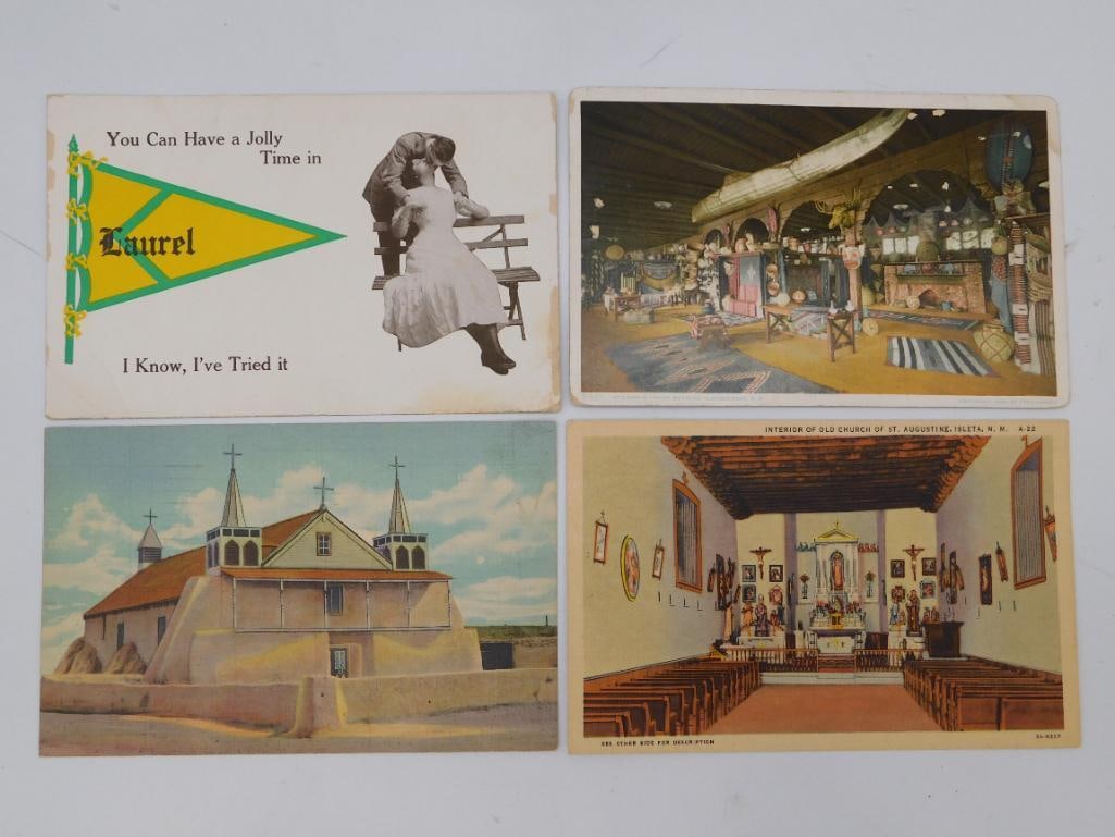 Vintage Postcard Lot - Four Antique Travel Postcards (1 of 2)