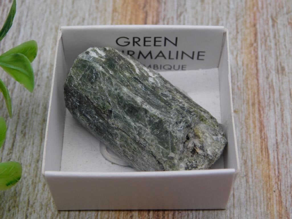 Green Tourmaline Mineral Specimen - Rough Uncut Mineral