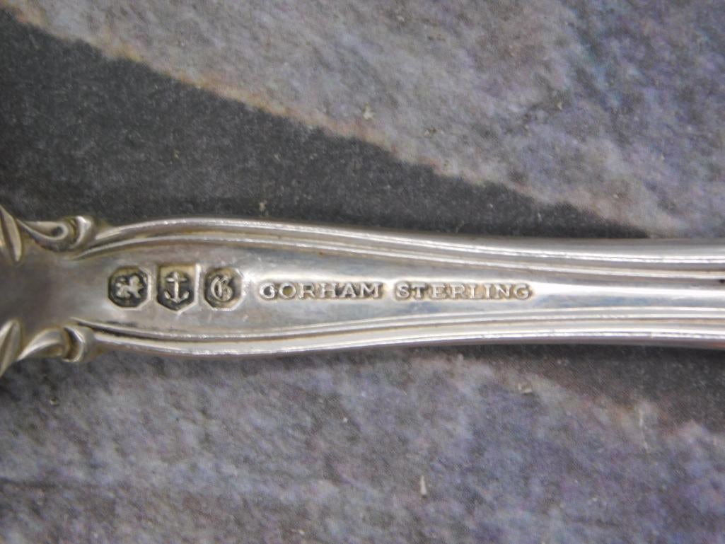 Sterling Silver Serving Fork — Pierced Gorham Pattern, 8.25 Inches - 2