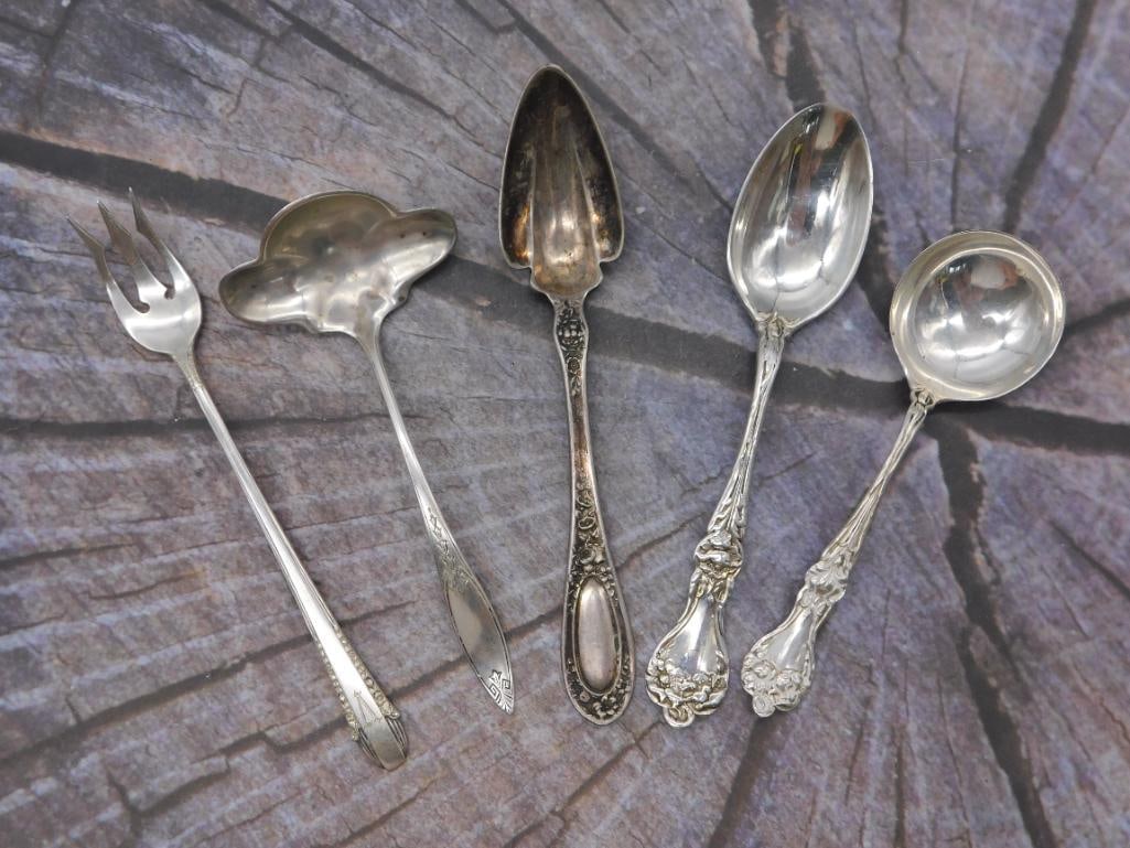 Sterling Silver Flatware — Group of 5 Assorted Serving Pieces (1 of 9)