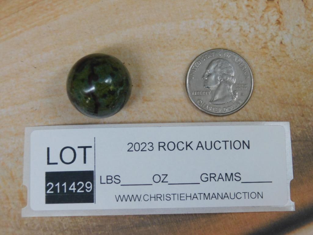 STONE SPHERE ROCK STONE LAPIDARY SPECIMEN - 2