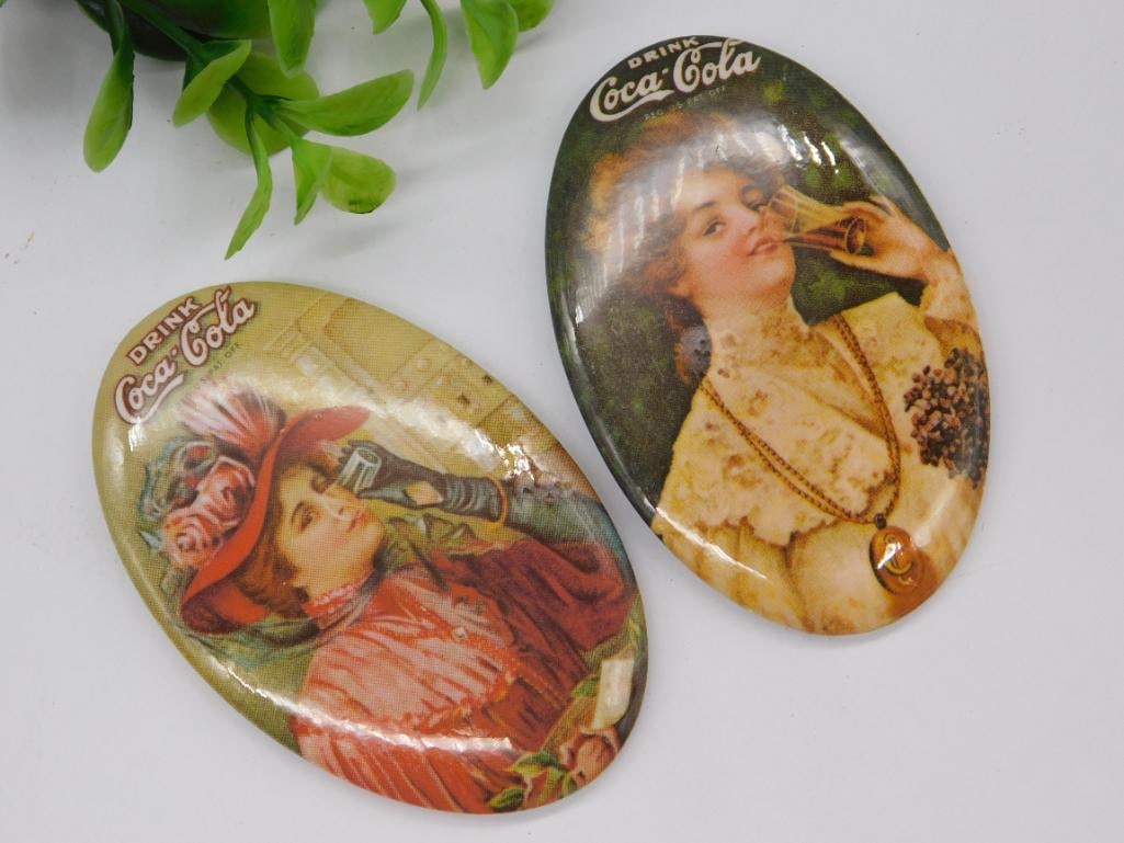 Vintage Coca-Cola Advertising Pocket Mirrors (1 of 2)