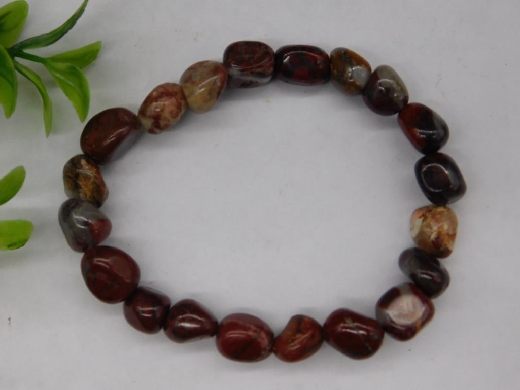 Stone Bead Stretch Bracelet: Stone Bead Stretch Bracelet