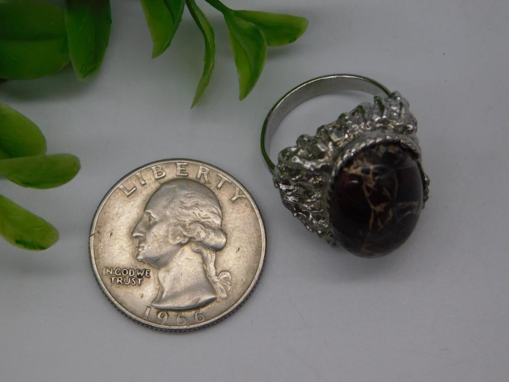 Statement Jasper Cocktail Ring - 2