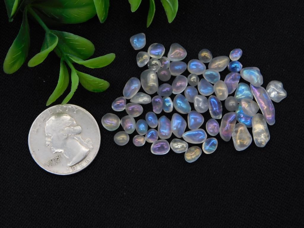 Iridescent Moonstone Gemstone Lot - 3