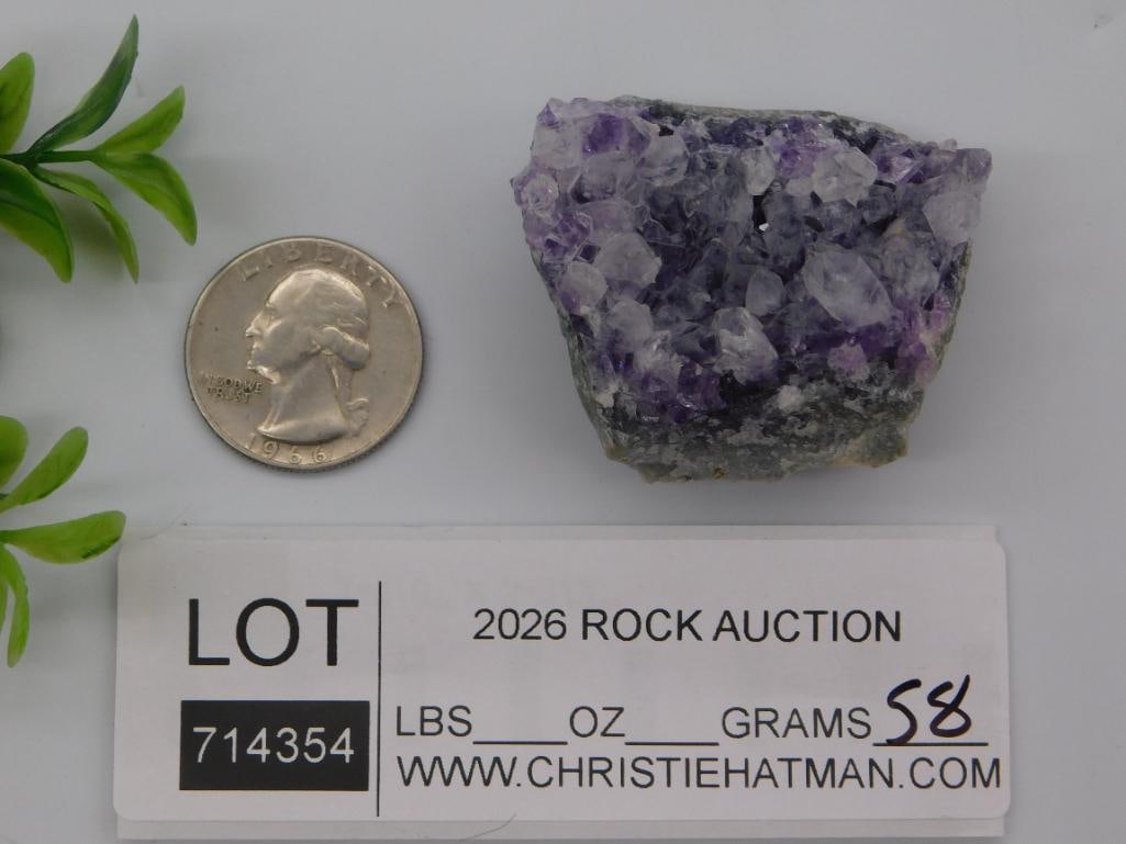 Amethyst Crystal Cluster Geode - 2
