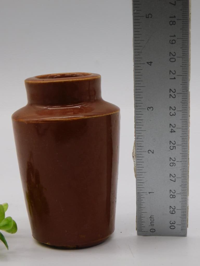 POTTERY BEER BOTTLE - 2