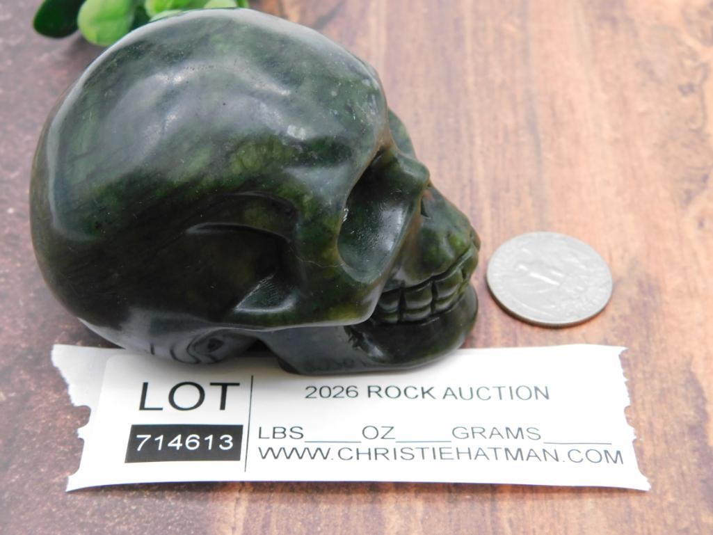 Carved Jade Skull - 2
