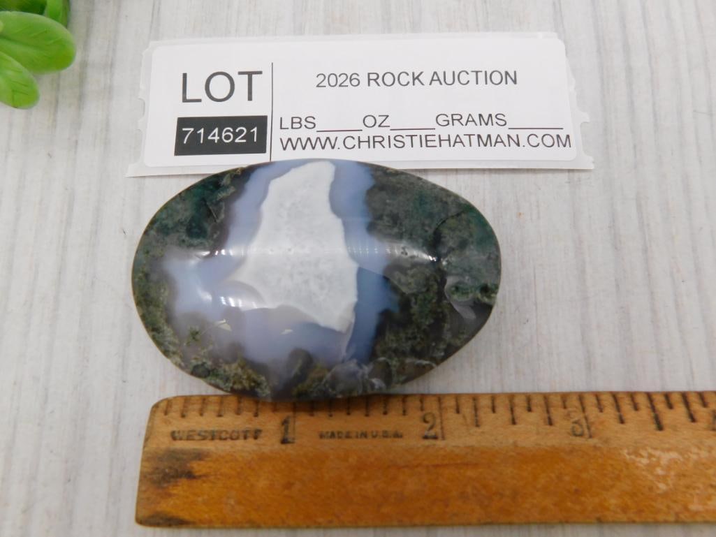 Moss Agate Cabochon Stone - 2