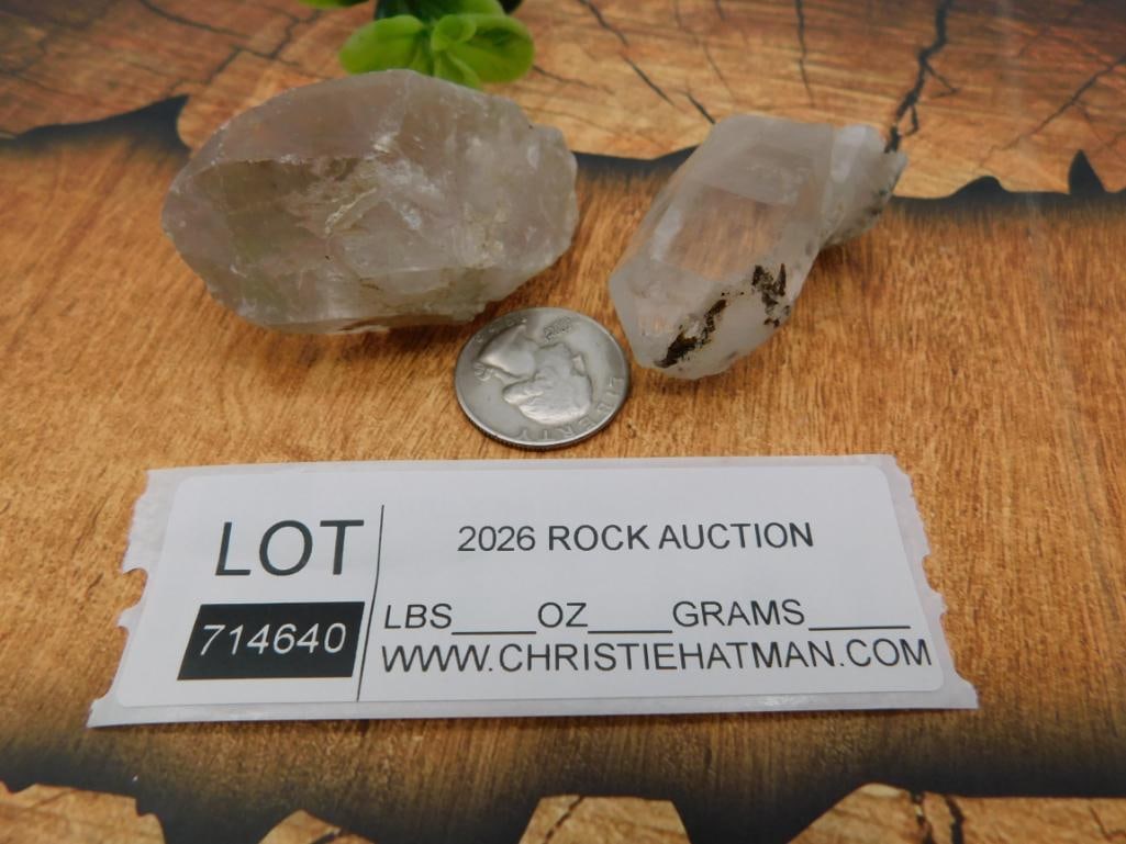 Smoky Quartz Crystal Points (Pair) - 2