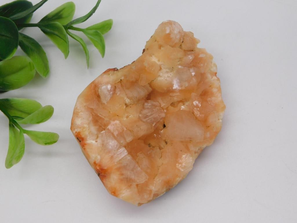 Orange Calcite Druzy Geode Specimen (1 of 2)