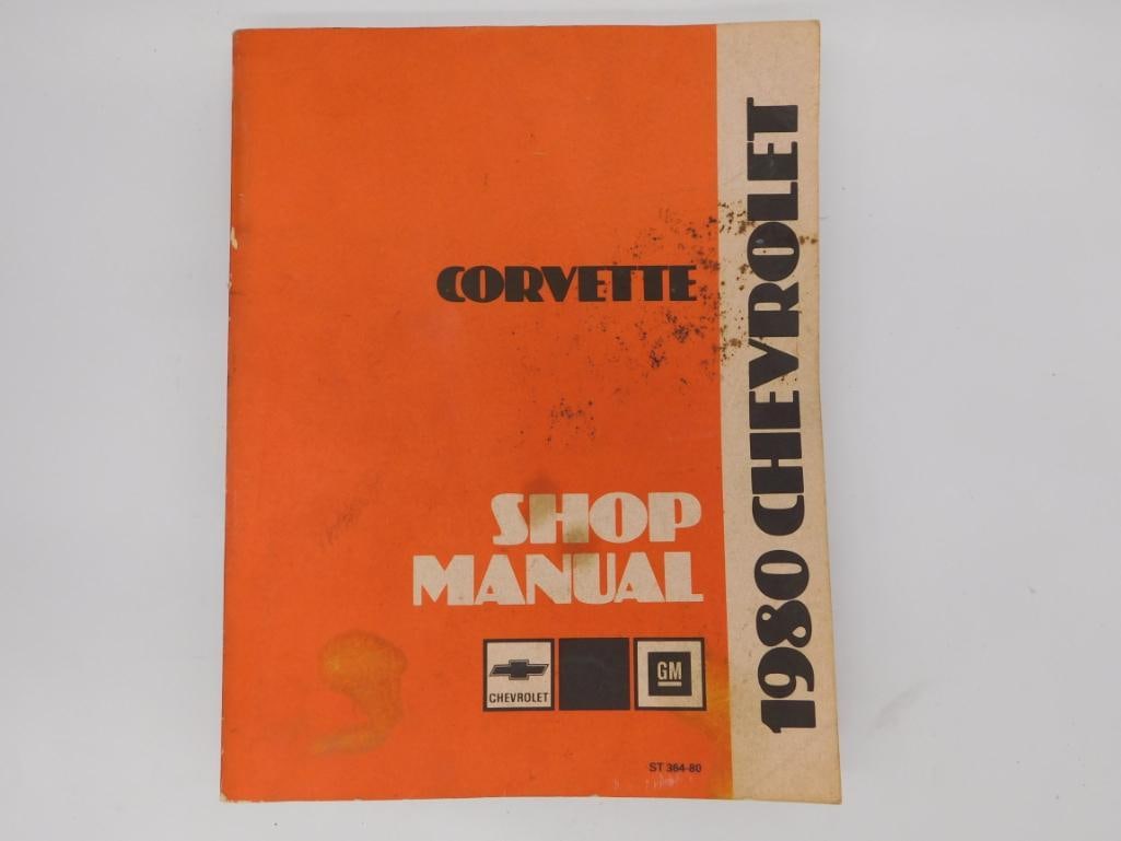 1980 Chevrolet Corvette Shop Manual: Original Chevrolet Motor Division shop/service manual for the 1980 Corvette, published by General Motors Corporation, Detroit, Michigan.