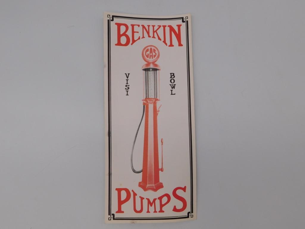 Benkin Pumps Visi-Bowl Gas Pump Advertising Brochure (1 of 2)
