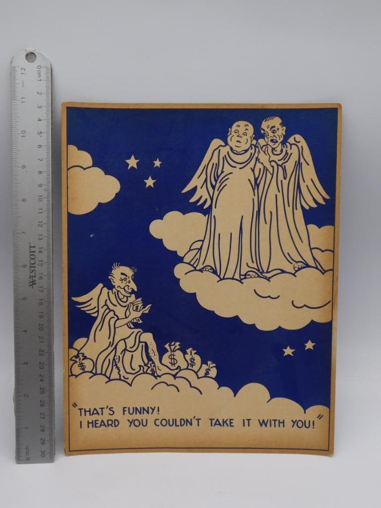 Vintage Comic Angel Postcard - 2