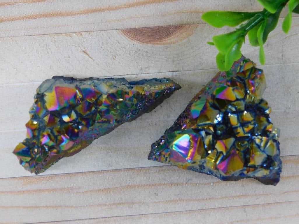 TITANIUM AMETHYST ROCK STONE LAPIDARY SPECIMEN - 2