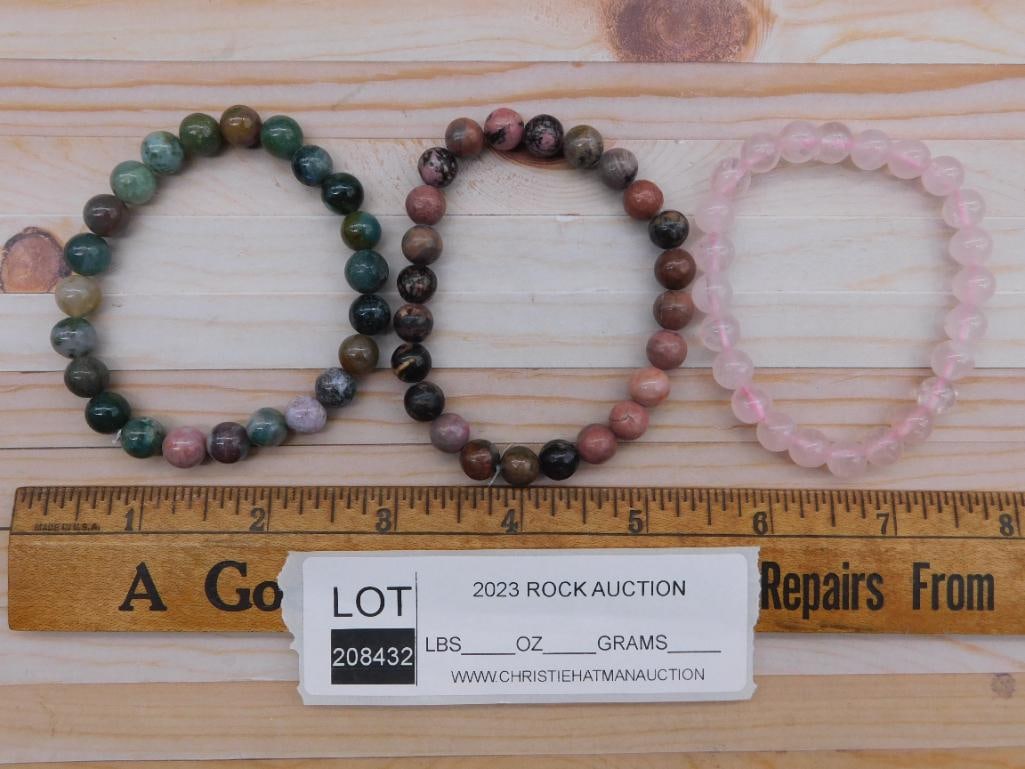 BEADED BRACELETS ROCK STONE LAPIDARY SPECIMEN - 3