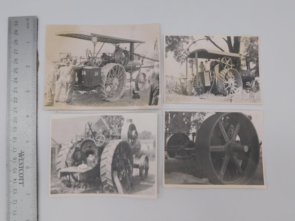 Antique Steam Traction Engine Photograph Set - 2