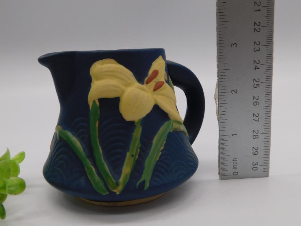 Roseville Pottery Iris Pattern Pitcher - 3