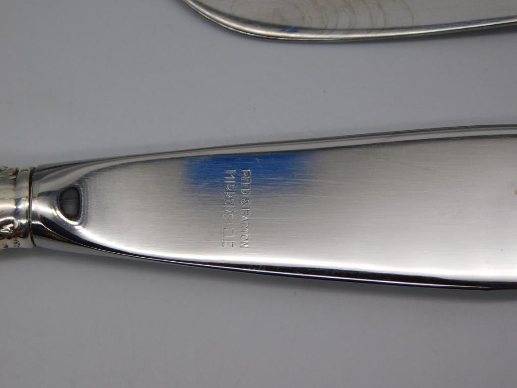 Silver Serving Set - Ladle, Cake Server, Butter Knife - 2