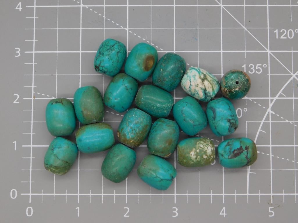 Turquoise Nugget Bead Lot - 3